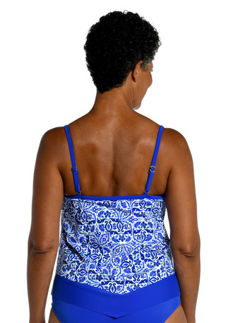 Thumbnail 4: Maxine of Hollywood Maxine Of Hollywod Womens Flutter Tankini Swim Top 