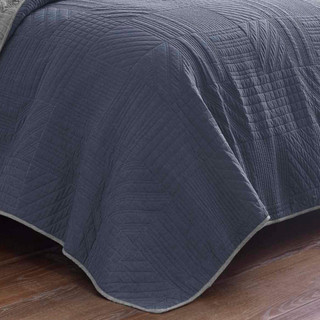 Thumbnail 8: Eddie Bauer Eddie Bauer Hidden Lake Reversible Quilt Set in Blue 