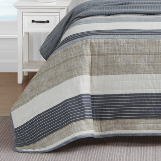 Thumbnail 12: Nautica Nautica Ridgeport 100% Cotton Reversible Quilt Set 