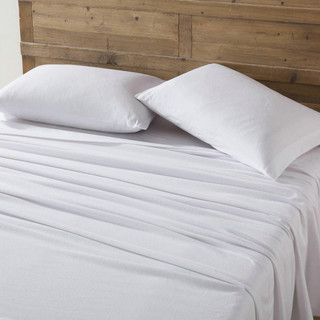 Thumbnail 1: Eddie Bauer Eddie Bauer Solid White Cotton Flannel Sheet Set 
