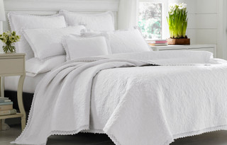 Thumbnail 4: Laura Ashley Laura Ashley Heirloom Crochet Quilt Set 