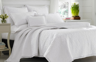 Thumbnail 2: Laura Ashley Laura Ashley Heirloom Crochet Quilt Set 