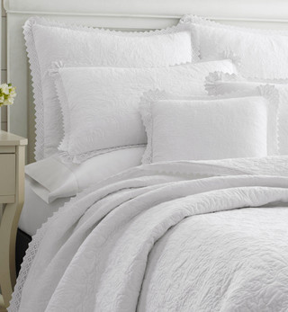 Thumbnail 18: Laura Ashley Laura Ashley Heirloom Crochet Quilt Set 