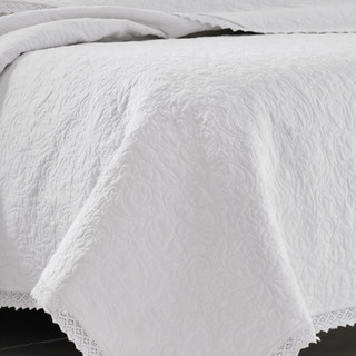 Thumbnail 9: Laura Ashley Laura Ashley Heirloom Crochet Quilt Set 