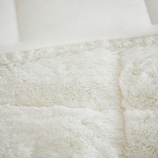 Thumbnail 4: Intelligent Design Intelligent Design Malea Shaggy Long Fur Comforter Mini Set 
