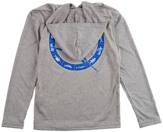 Thumbnail 2: Guy Harvey Guy Harvey Big Boys Long Sleeve Hooded Performance Shirt 