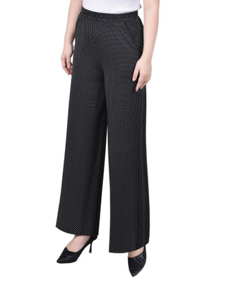 Thumbnail 3: NY COLLECTION NY Collection Petite Wide Leg Pull On Pant 