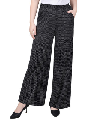 Thumbnail 1: NY COLLECTION NY Collection Petite Wide Leg Pull On Pant 