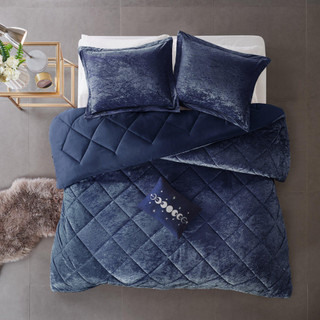 Thumbnail 9: Intelligent Design Intelligent Design Felicia Velvet Comforter Set 