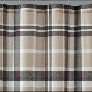 Thumbnail 4: Truly Soft Truly Soft Paulette Plaid Shower Curtain 