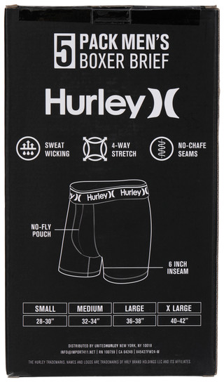 Thumbnail 2: Hurley Hurley Mens 5 Pk Regrind Boxer Brief 