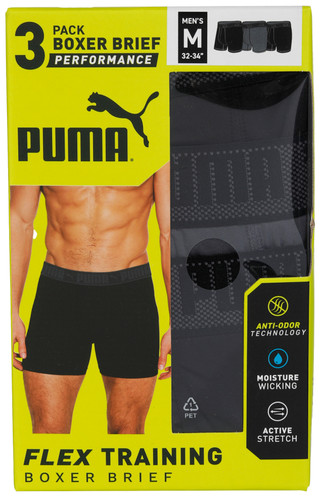 Thumbnail 1: Puma Puma Mens 3 Pk Flex Training Boxer Briefs 