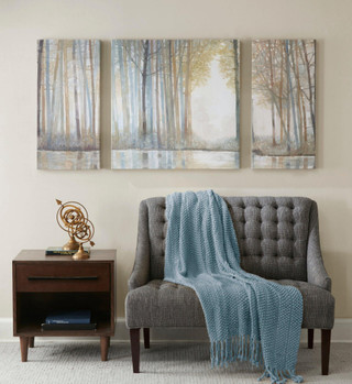 Thumbnail 4: Madison Park Madison Park Forest Reflections 3-pc. Wall Art Set 