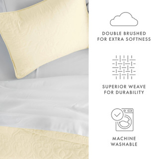 Thumbnail 24: Home Collections Home Collections Premium Soft Damask Quilted Coverlet Set 