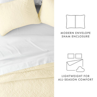 Thumbnail 21: Home Collections Home Collections Premium Soft Damask Quilted Coverlet Set 