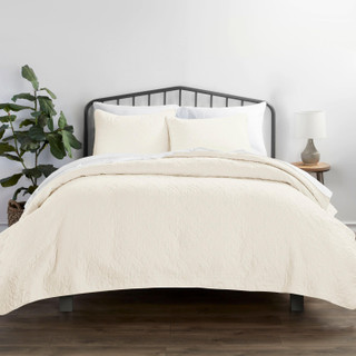 Thumbnail 5: Home Collections Home Collections Premium Soft Damask Quilted Coverlet Set 