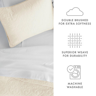 Thumbnail 21: Home Collections Home Collections Premium Soft Damask Quilted Coverlet Set 