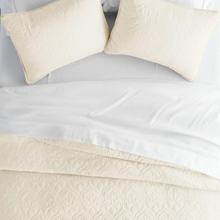 Thumbnail 9: Home Collections Home Collections Premium Soft Damask Quilted Coverlet Set 