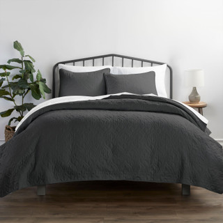 Thumbnail 5: Home Collections Home Collections Premium Soft Damask Quilted Coverlet Set 