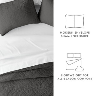 Thumbnail 20: Home Collections Home Collections Premium Soft Damask Quilted Coverlet Set 