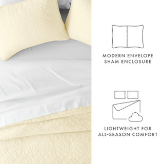 Thumbnail 20: Home Collections Home Collections Premium Soft Damask Quilted Coverlet Set 