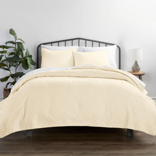 Thumbnail 5: Home Collections Home Collections Premium Soft Damask Quilted Coverlet Set 