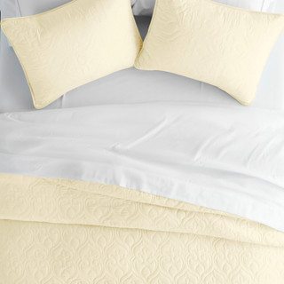 Thumbnail 9: Home Collections Home Collections Premium Soft Damask Quilted Coverlet Set 