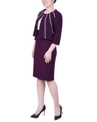 Thumbnail 6: NY COLLECTION NY Collection Petite 2 Pc Dress Set 