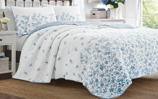 Thumbnail 1: Laura Ashley Laura Ashley Flora Quilt Set 