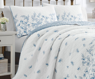Thumbnail 5: Laura Ashley Laura Ashley Flora Quilt Set 