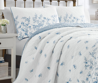 Thumbnail 6: Laura Ashley Laura Ashley Flora Quilt Set 