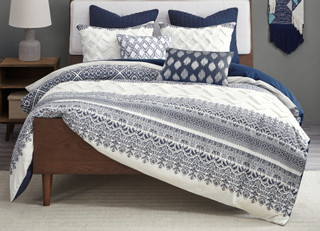 Thumbnail 2: Ink + Ivy Ink & Ivy Mila Cotton Printed Comforter Set 