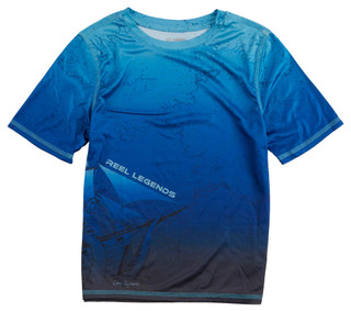Thumbnail 1: REEL LEGENDS Reel Legends Big Boys Short Sleeve Octo Ship Tec Shirt 
