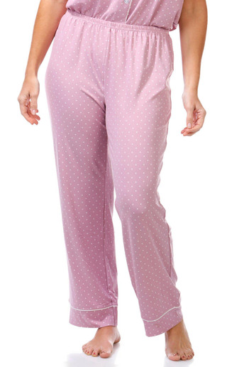 Thumbnail 6: Laura Ashley Laura Ashley Womens 2 Pc Polka Dot Sleepwear Pants Set 
