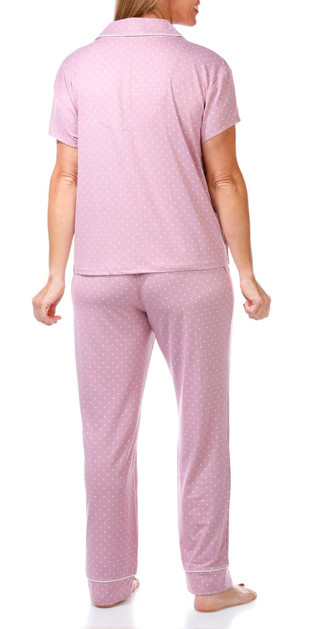 Thumbnail 3: Laura Ashley Laura Ashley Womens 2 Pc Polka Dot Sleepwear Pants Set 