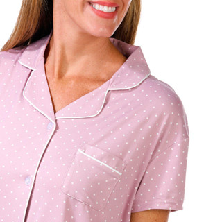 Thumbnail 2: Laura Ashley Laura Ashley Womens 2 Pc Polka Dot Sleepwear Pants Set 