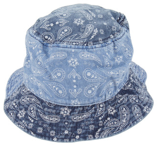Thumbnail 2: David and Young David And Young Womens Paisley Denim Bucket Hat 