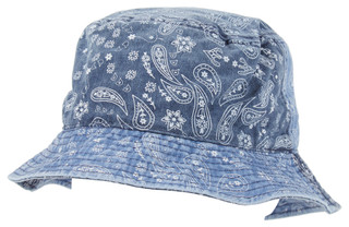 Thumbnail 1: David and Young David And Young Womens Paisley Denim Bucket Hat 
