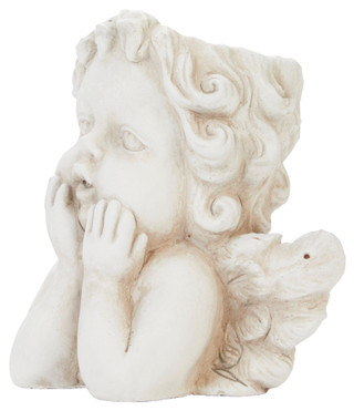 Thumbnail 3: THREE HANDS CORP. Three Hands Corp. 8.5 in Cherub Garden Figurine Planter 