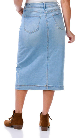 Thumbnail 3: Express Womens 31 inseam Denim Skirt 