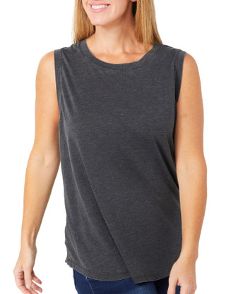 Thumbnail 2: Brisas Brisas Womens Active Solid Acid Wash Tank Top 