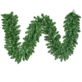 Thumbnail 1: Kurt Adler Kurt Adler 9 Ft. Prelit Clear LED Vanderbilt Garland 