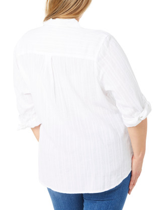 Thumbnail 2: Dash Dash Plus 3/4 Sleeve Button Down Top 