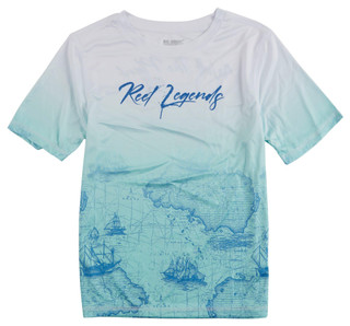 Thumbnail 1: REEL LEGENDS Reel Legends Little Boys Short Sleeve Walk Plank Tec Shirt 