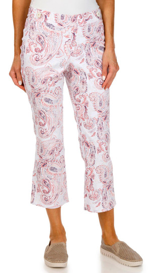 Thumbnail 1: 89th & Madison 89th & Madison Petite Paisley Print Capris 