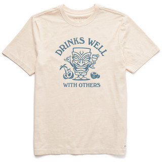 Thumbnail 1: Life is Good Life Is Good Mens Tiki Drinks Graphic T-Shirt 