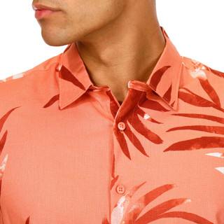 Thumbnail 3: Cubavera Cubavera Mens Watercolor Leaves Button Down Shirt 