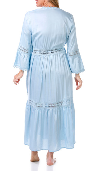 Thumbnail 3: Raviya Raviya Womens Long Sleeve Tie Front Kimono Coverup 