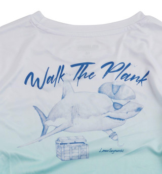 Thumbnail 3: REEL LEGENDS Reel Legends Big Boys Short Sleeve Walk the Plank Tec Shirt 