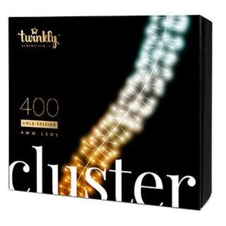 Thumbnail 1: Kurt Adler 400-Light All-White LED Twinkling Cluster Garland Set 